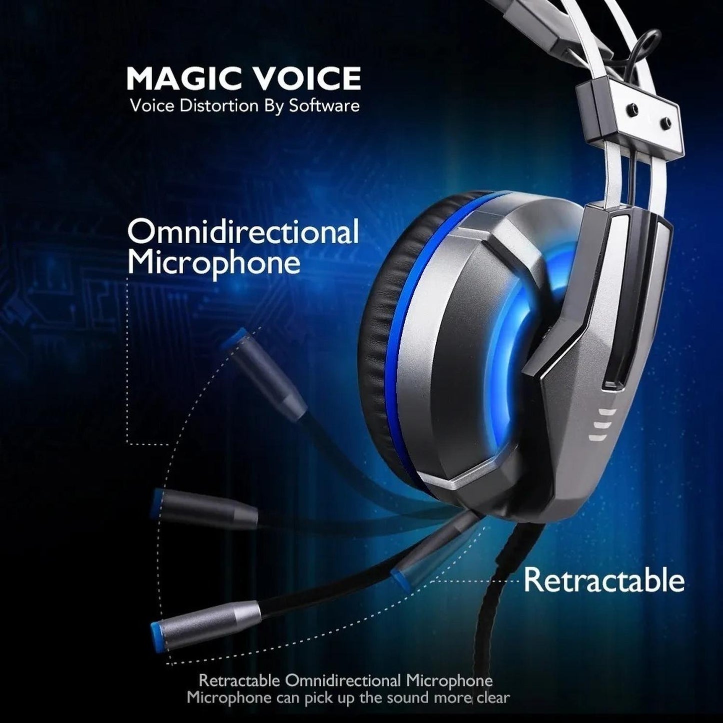 Audífonos Gamer Profesional Eksa E800 Plus Wired
